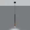 Lampa wisząca MOZAICA 1 czarny/miedź